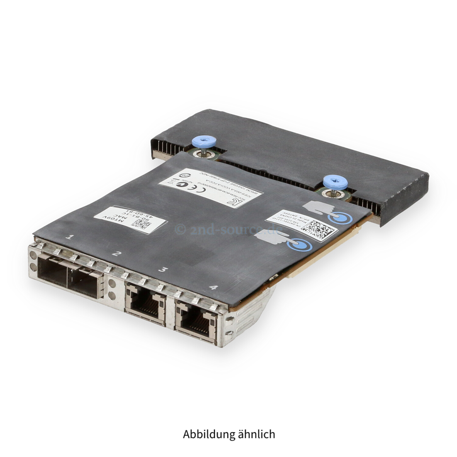 Dell Broadcom 57800 2x SFP+ 10GbE 2x RJ-45 1GbE Network Daughter Card MT09V 0MT09V