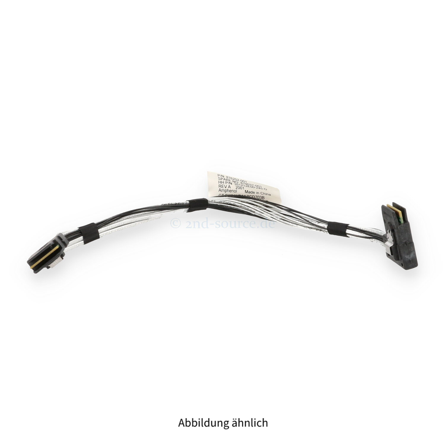 HPE 0.25m 2x SFF-8087 Cable Apollo 4510 G10 XL450 G10 876202-001 879037-001
