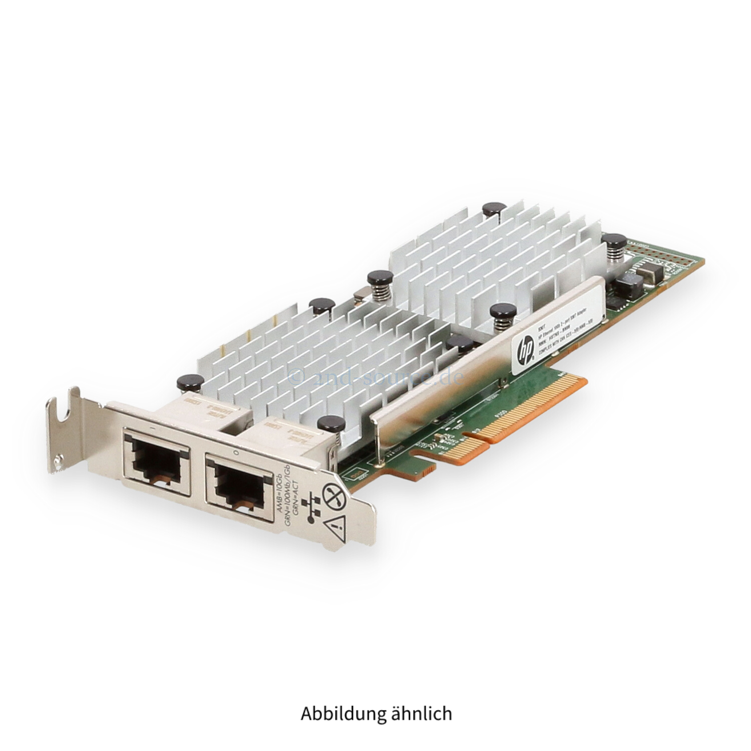 HPE 530T 2x RJ-45 10GbE PCIe Server Ethernet Adapter Low Profile 656596-B21 657128-001